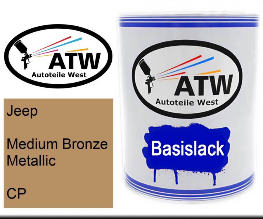 Jeep, Medium Bronze Metallic, CP: 1L Lackdose, von ATW Autoteile West.